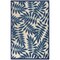 Homeroots 6 x 9 ft. Navy & Beige Leaves Indoor & Outdoor Area Rug 385233 - alternate 1